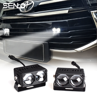 Mini projecteur étanche SENLO X2Plus, projecteur LED, haute luminosité, universel, pour moto, voiture, phare antibrouillard