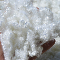 Fibre de polyester recyclée siliconée 3D 32 mm, matériau de rembourrage creux de qualité professionnelle pour matelas, oreillers et jouets