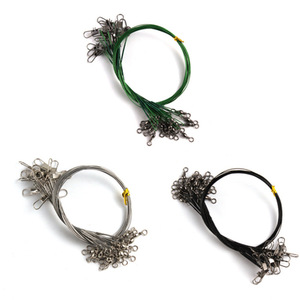 Línea de Pesca Lure Leader de Acero al Carbono Resistente a Mordeduras con Eslabón Giratorio para Accesorios de Pesca en Barco Oceánico - Product Image 4