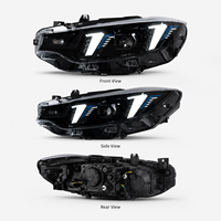 Feux avant à LED pour BMW F32 F36 F82 Série 4 2013-2020, assemblage de phares à double couleur, DRL Fang, clignotants séquentiels, mise à niveau des phares