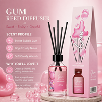 Diffuseur de parfum d'ambiance 100 ml sans flamme, bâtonnets parfumés, huile parfumée longue durée, désodorisant d'ambiance sans feu, sûr pour la maison
