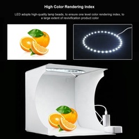 Yiscaxia 6 renkler arka planında 20cm halka LED kaynak paneli katlanır taşınabilir fotoğraf aydınlatma Mini stüdyo çekim çadır kutusu ışık kutusu