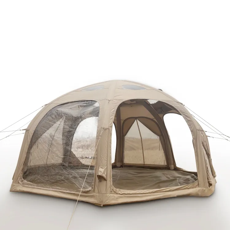 Polyester Cotton Outdoor Camping Geodesic Dome Inflatable Air Tent