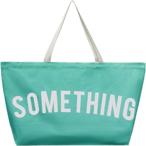 Sac de shopping en tissu de coton naturel grande capacité avec impression de logo personnalisé, sac fourre-tout en toile extra large - Product Image 1