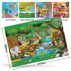Juego Educativo de Búsqueda y Encontrar, Juguete de Aprendizaje Preescolar, Tapetes de Actividades Reutilizables, Juguetes de Viaje, Regalo para Niños - Product Image 3