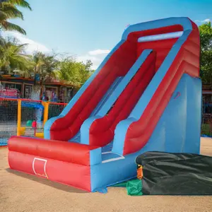 Funny commercial kids slip pool jumping castle waterslide bouncer house inflatable water slide for kids