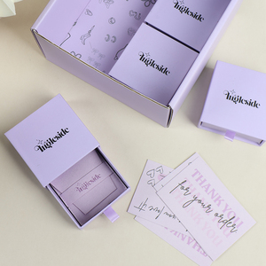 Custom 6x4x2 Personalized Purple Christmas <b>Shipping</b> <b>Boxes</b> - Product Image 3