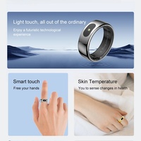 Nouvelle bague connectée Yawell R08 avec contrôle musical Bluetooth, fonction de défilement vidéo, et moniteur de température corporelle – Argent
