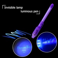 Détecteur de monnaie 2 en 1, stylo testeur de billets de banque contrefaits, technologie UV en plastique, vitesse de détection de 0,5 s, stylo à encre invisible