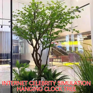 Tanaman hijau buatan, bel gantung pohon kuda kayu besar dalam dan luar ruangan dekorasi jendela pohon buatan lansekap - Product Image 5