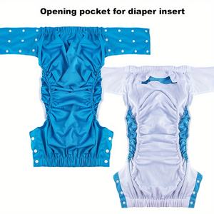 Inserts pour couches lavables pour adultes, à absorption élevée, anti-fuites, à clips latéraux, pour la <span class=keywords><strong>nuit</strong></span>, les personnes âgées, lavables et réutilisables - Product Image 3