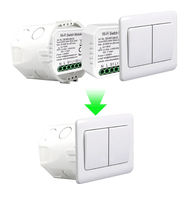Module d'interrupteur intelligent WiFi Tuya Mini 16A, contrôle bidirectionnel, compatible avec Alexa, Google Home, Alice