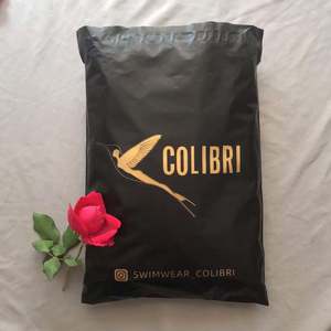 Sacs d'expédition en polyéthylène autocollants personnalisés avec impression couleur, sacs d'expédition postaux noirs, sacs d'expédition en polyéthylène roses - Product Image 2