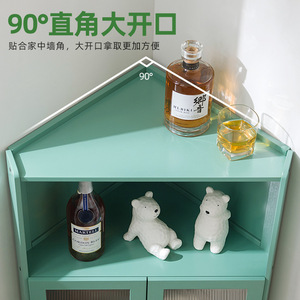 <b>Corner</b> kitchen storage rack, spice rack, storage rack, kitchen household storage rack, multi-layer sideboard <b>cabinet</b> - Product Image 4