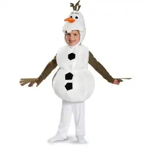 פעוט חמוד פעוט olaf cosplay בגד ליל כל הקדושים חג המולד תלבושות עבור ילדים