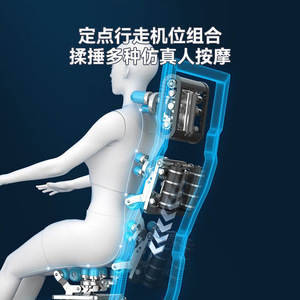 Smart Massage Chair H10 SL Rail 3D Robotic Arm PU Leather Home Use With <b>Remote</b> <b>Control</b> - Product Image 5