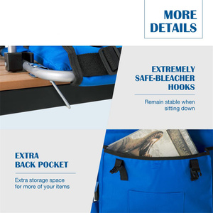 Di động gấp ngoài trời thể thao sự kiện trở lại hỗ trợ ngả vị trí tay vịn sân vận động phòng tập thể dục ghế - Product Image 5