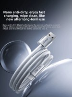 Câble Anker Zolo USB-A à USB-C, cordon tressé de 100W, chargeur rapide de type C pour iPhone série 16