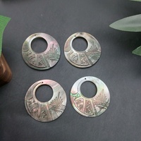40mm Nacre Naturelle Sculptée à la Main Pendentif Coquillages Fashion Jewelry Making Animal Beads Mop Shell Charms