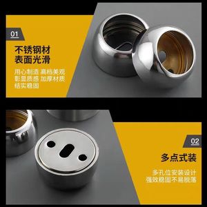Stainless Steel Flange Pipe Seat 19 22 25 28 32 Mm Wall Mounted Towel <b>Bar</b> Support Horizontal Rust Resistant - Product Image 5