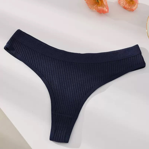 Tanga de Algodón Sexy para Mujer, Tanga de Color Sólido, Tanga Moderna con Tirantes en T para Chicas, 3 Tallas - Product Image 2