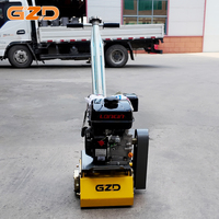 GZD OEM Scarificateur à béton thermique 13 CV, Fraiseuse de surface à essence, Machine de fraisage routier à marche automatique