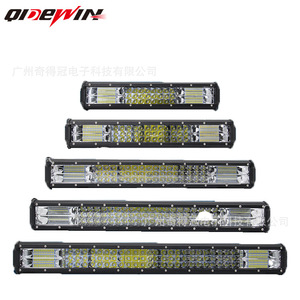 Barre lumineuse de travail LED QIDEWIN 3 rangées 12-36V, projecteurs de toit pour véhicules tout-terrain, camions et SUV - Product Image 1