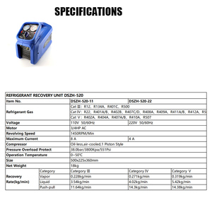 Máquina Portátil de Recuperación de <span class=keywords><strong>Refrigerante</strong></span> para Aire Acondicionado DSZH-520 - Product Image 6