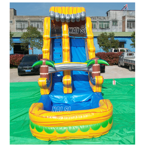 Scivolo Gonfiabile Commerciale in PVC Effetto Marmo Blu Tropicale da 5,5m per Piscina, per Bambini e <span class=keywords><strong>Adulti</strong></span> - Product Image 5