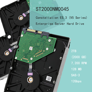 Disque dur interne d'entreprise ST2000NM0045 2 To 3,5 pouces 7200 tr/min SAS 12 Gbit/s 128 Mo de cache pour serveur et stockage de centre de données - Product Image 1