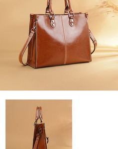 Sac fourre-tout de luxe grande capacité, sac à bandoulière en cuir tendance, sacs à main de luxe pour femmes, marques, imperméable, portable, Borse Donna - Product Image 4