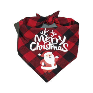 TANPOPO Nouveau Coton Plaid Triangle Chien Pet Salive Serviette - Product Image 6