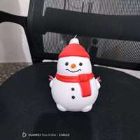 Jumbo Christmas Squishy Snowman Toy Cute Snowman Soft Slow Rising Squeeze Sensory Fidget Stress Relief Gift Kids Wholesale