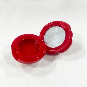 Hộp Đựng Đồ Trang Điểm Hộp Đựng Phấn Mắt Bằng Nhựa Đơn Rỗng Hình Hoa Hồng Nhỏ Gọn Kèm Gương - Product Image 6