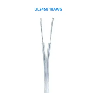 Ul2468 dây song song trong suốt hai lõi thích hợp cho đèn chùm LED Đèn giáng sinh đèn quảng cáo