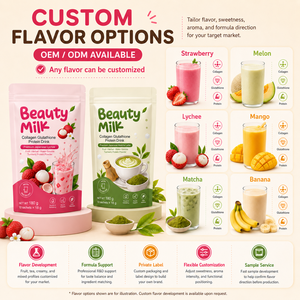 Leche en Polvo de Belleza de Marca Privada con Certificación GMP, Colágeno Hidrolizado en Polvo de Múltiples Sabores, Suplemento para el Cuidado de la Piel que Ilumina la Piel - Product Image 4