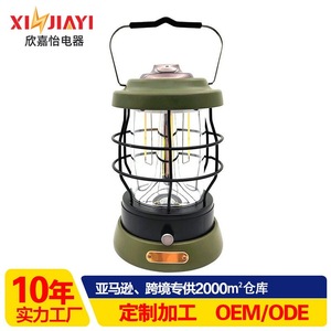 Lanterne de camping à batterie rechargeable 20W, éclairage extérieur métallique à incandescence pour le camping - Product Image 3