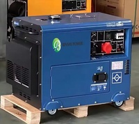 Groupe électrogène diesel super silencieux pour usage domestique, 5 kW, 8 kVA, 10 kVA