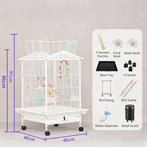 Removable Bird Cage Large Bird Cages Customizable Parrot Cage Bird Breeding Cage New Style Aviary - Product Image 5