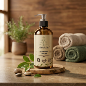 Huile Herbacée Chamakkatt Aranaladi Thailam 5L, Soulagement de la Douleur, Usage Externe, Certifiée ISO, Kerala, Durée de Conservation de 2 Ans - Product Image 3