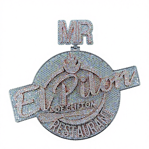 Pendentif personnalisé en argent sterling 925 plaqué or jaune, certifié CNP CHI NITTY GIA, coupe brillante unisexe, 3,5 mm - Product Image 1