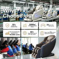 Fauteuil de massage électrique Shiatsu 8D à points fixes Zhipin en promotion – Gravité zéro, massage profond des tissus, pétrissage, compression d'air et chaleur pour tout le corps