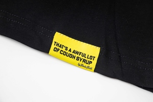 Herren Y2K Streetwear T-Shirts Hochwertige Baumwolle Overs ized Fit Strick buchstabe Das ist AWFUL LOT COUGH SYRUP T-Shirts Herren - Product Image 4