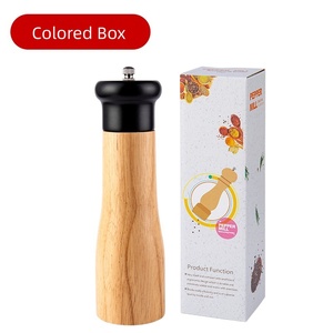 Molinillo de Pimienta y Sal de Cerámica Ajustable de Madera Maciza con Salero para su <span class=keywords><strong>Cocina</strong></span> - Product Image 3
