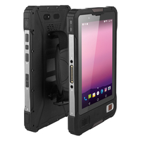 Tablette PC industrielle robuste Android 4G avec lecteur d'empreintes digitales biométrique 8 pouces, NFC, RFID, scanner 2D, batterie 8000 mAh, IP68