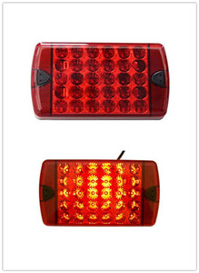 Amber y led rojo para/a la luz de la cola con lente de 12v 24v LED camión lámpara en la parte trasera con E-MARK aprobación - Product Image 4