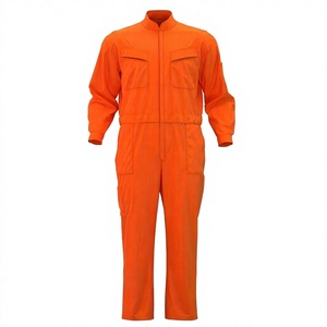 Combinaison Thermique Unisexe en Coton Couleur Unie avec Logo OEM, Fermeture Éclair, Multiples Poches, Durable, Respirante, Vêtement de Travail à Transfert Thermique - Product Image 1