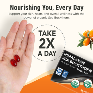 Gélules d'huile d'argousier de l'Himalaya Laicuherb, complément alimentaire végétalien pour l'éclat naturel de la peau et la santé digestive des adultes - Product Image 5