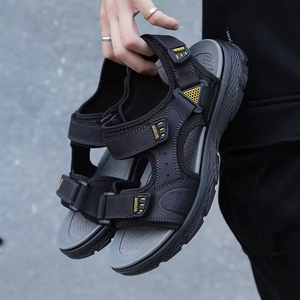 <span class=keywords><strong>Sandali</strong></span> da <span class=keywords><strong>Uomo</strong></span> <span class=keywords><strong>in</strong></span> Vera Pelle, Design Classico, Antiscivolo, <span class=keywords><strong>per</strong></span> Esterni e Spiaggia - Product Image 2