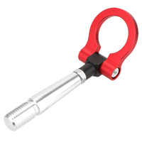Gancho de remolque de vehículo rojo, gancho de remolque de carreras de coches, barra de remolque, remolque delantero trasero de coche para Mitsubishi Lancer EVO X 10 2008-2016